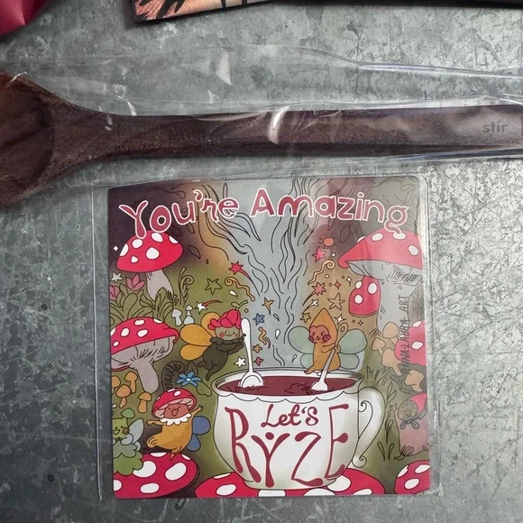 Ryze Acacia jar + spoon + 3 sample packets + magnet + peppermint mocha creamer - Picture 4 of 6